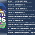2025/2026 Season Calendar of Events